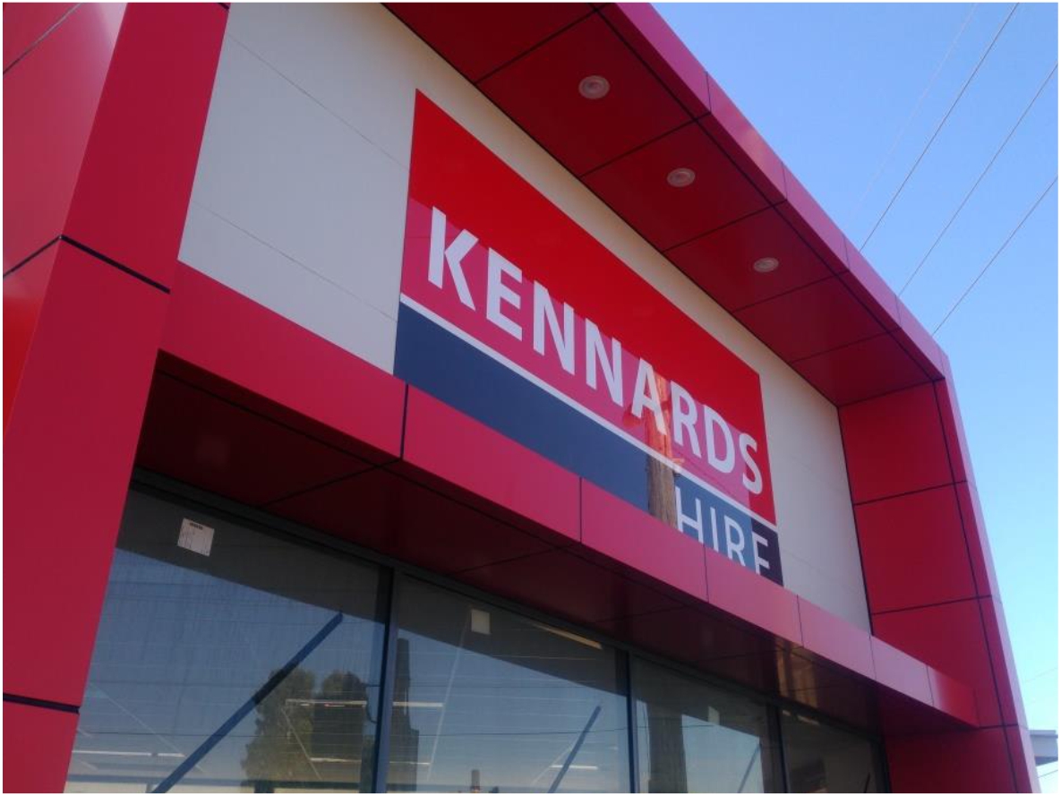 Kennards Hire Building Signage