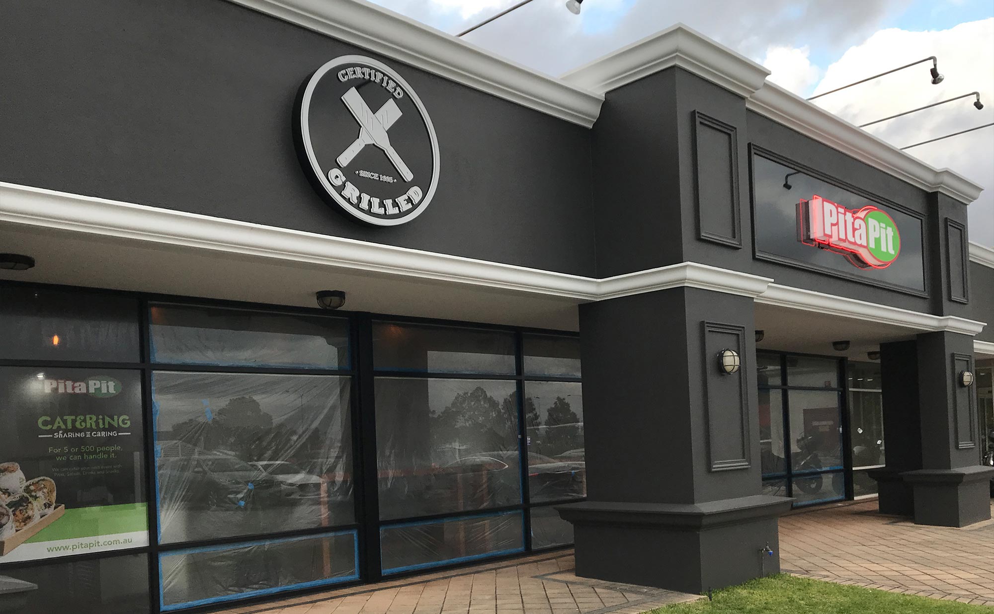 The façade of the new Pita Pit restaurant