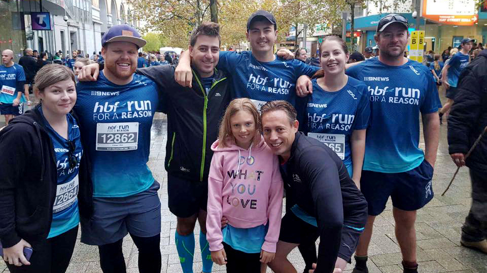 The Sign Here Signs team at the 2018 HBF Run for a Reason