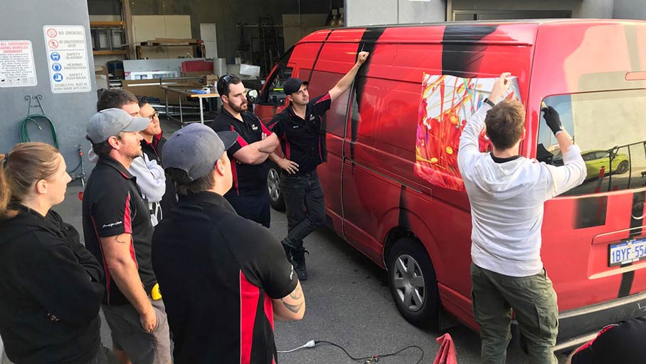 Vehicle wrap training