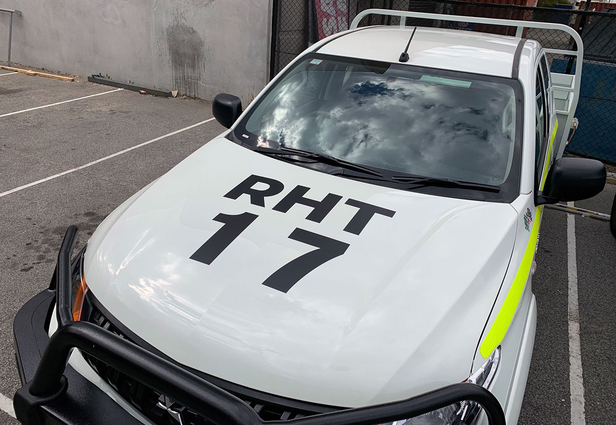 Fleet identification signage for RHT