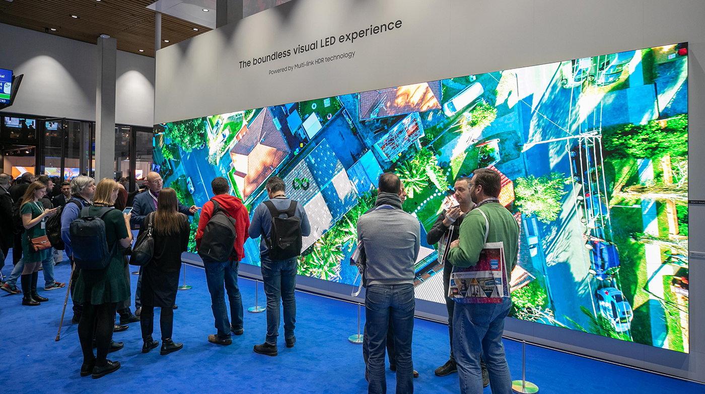 Samsung's "The Wall" at ISE 2019