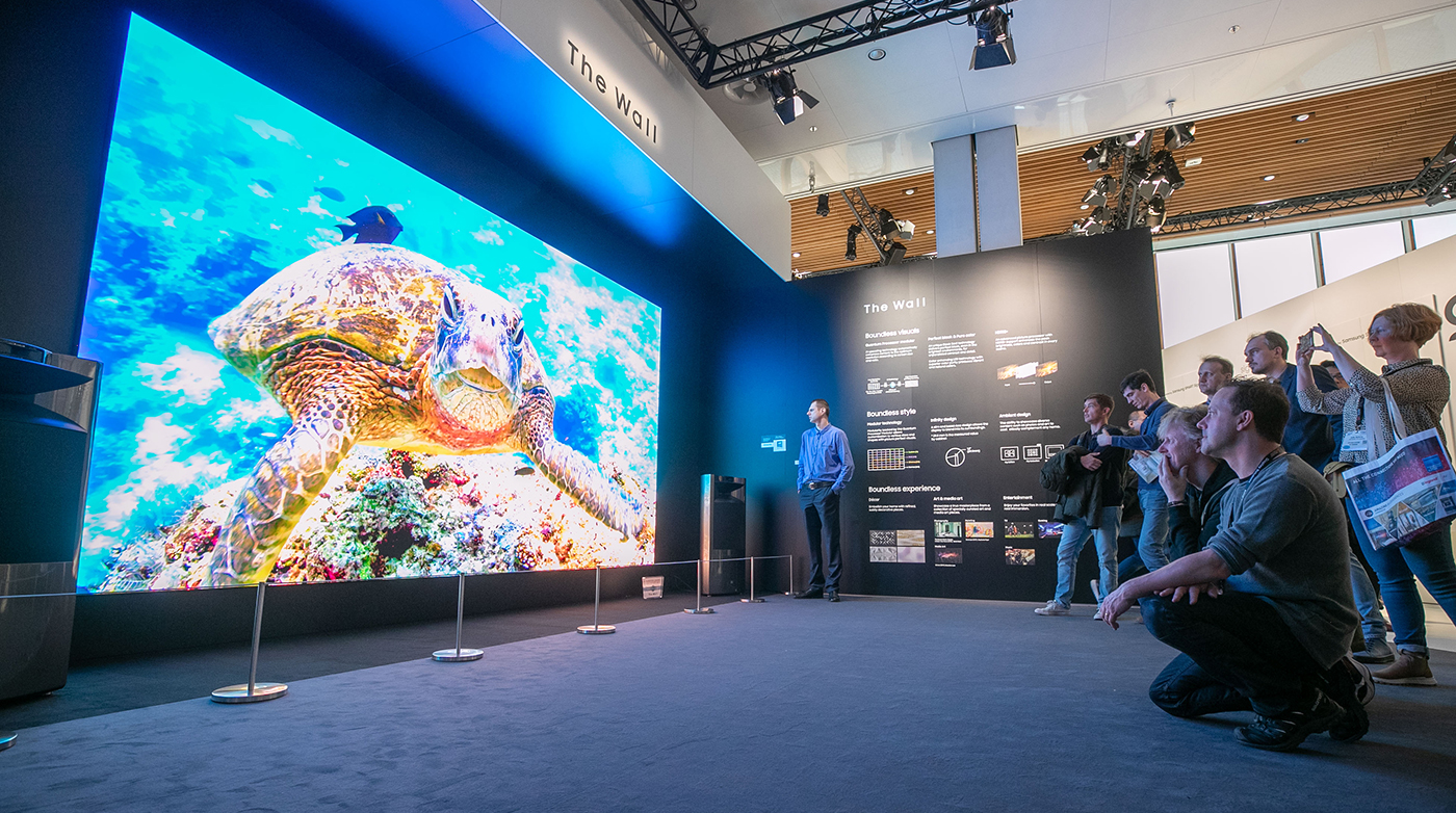 Samsung's "The Wall" at ISE 2019