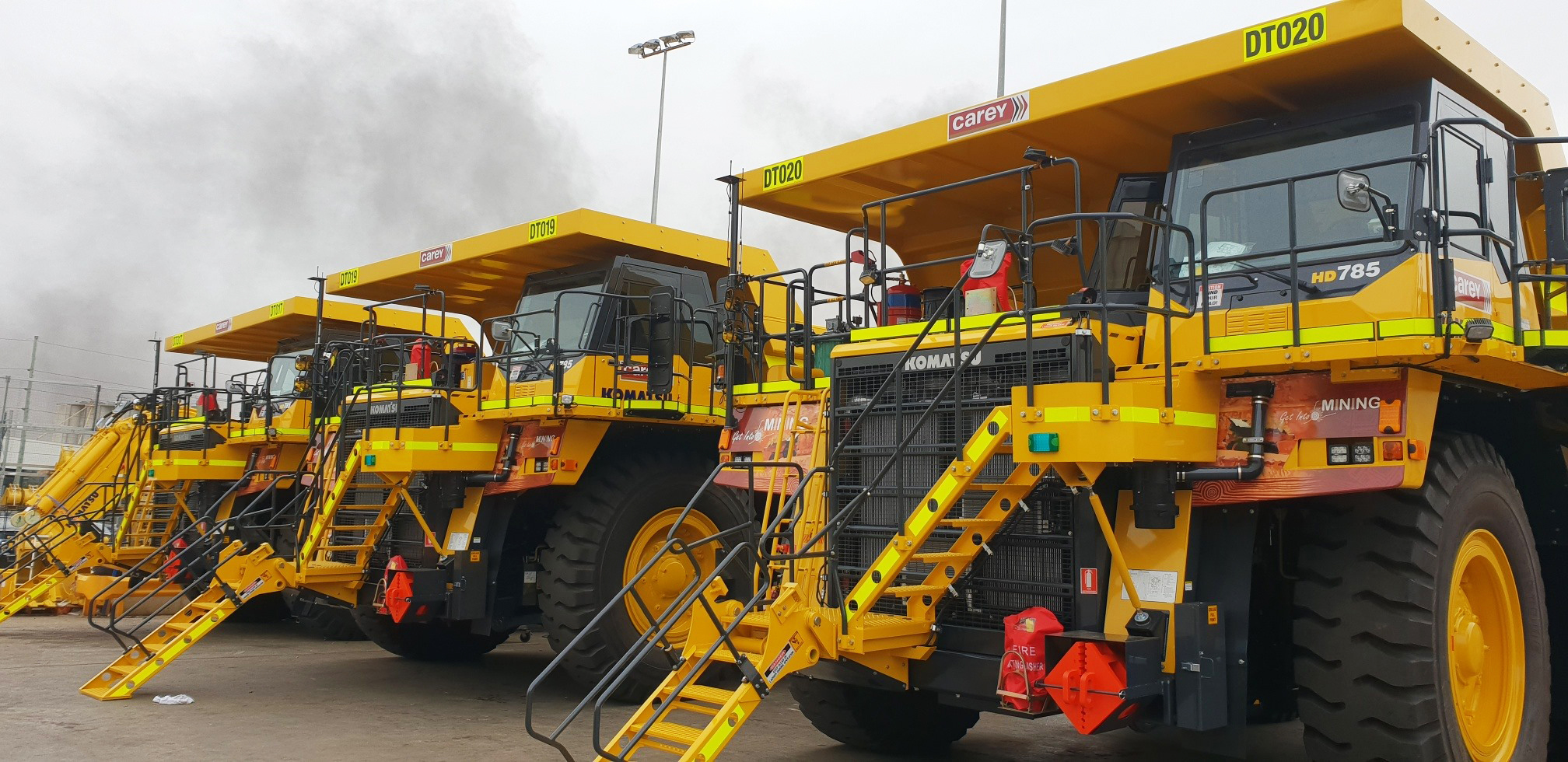 Vehicle signage for Carey Mining fleet