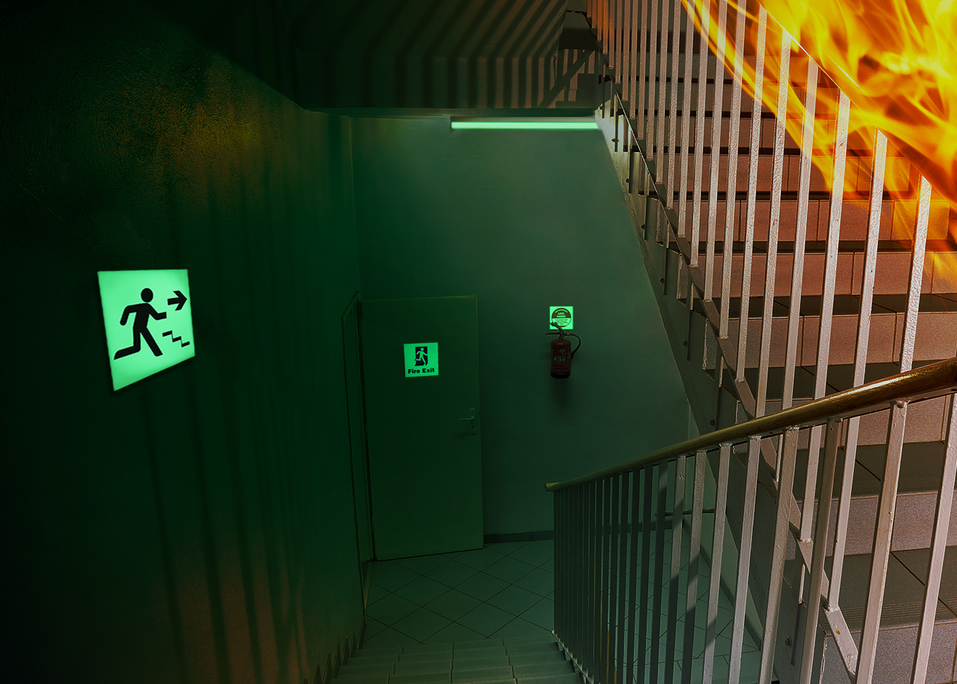 Glo-x self-illuminated safety signs