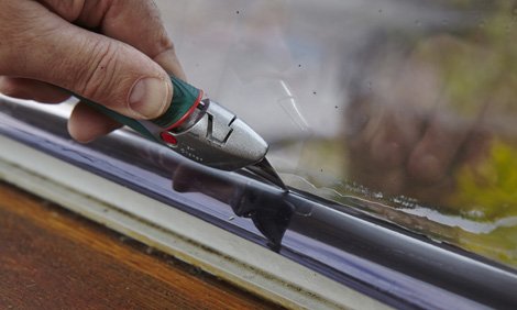 Trim the film to its final size