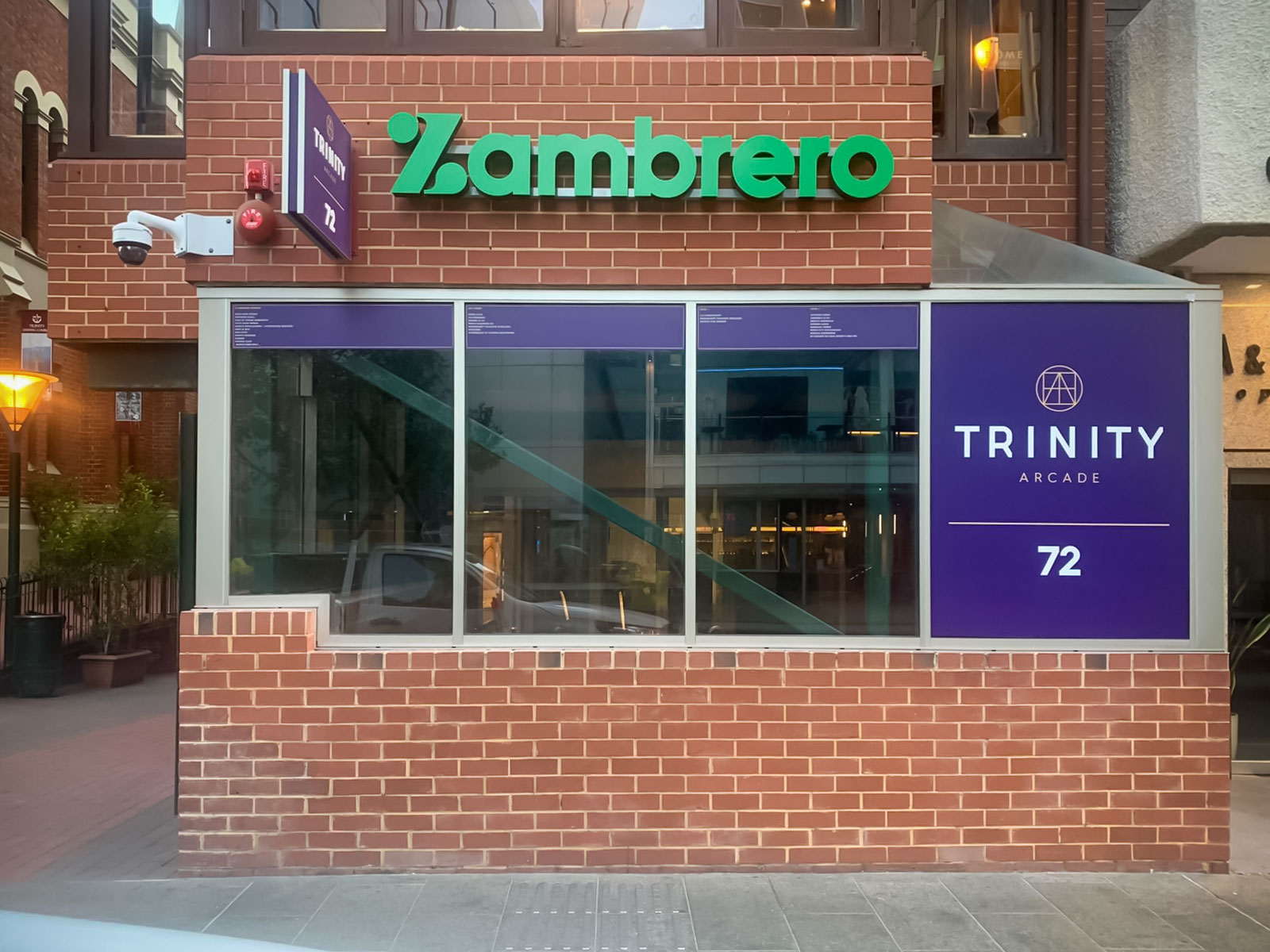 Custom Signage for Zambrero in the Perth CBD