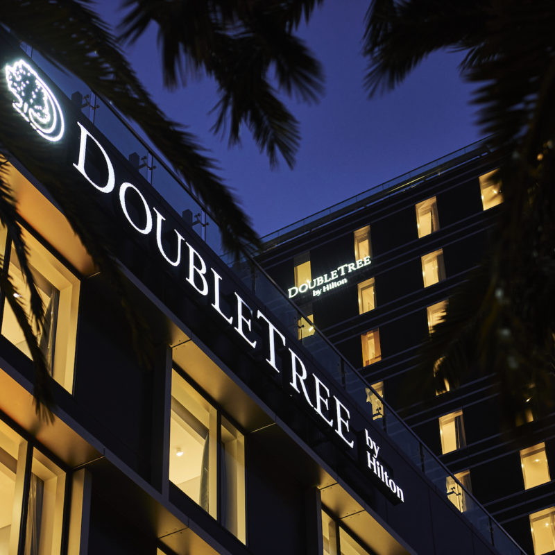 DoubleTree building signage
