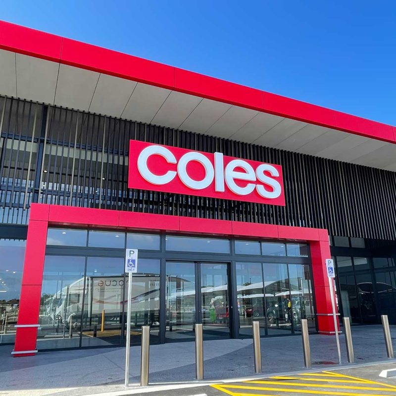 Coles building signage, Whiteman Edge, WA