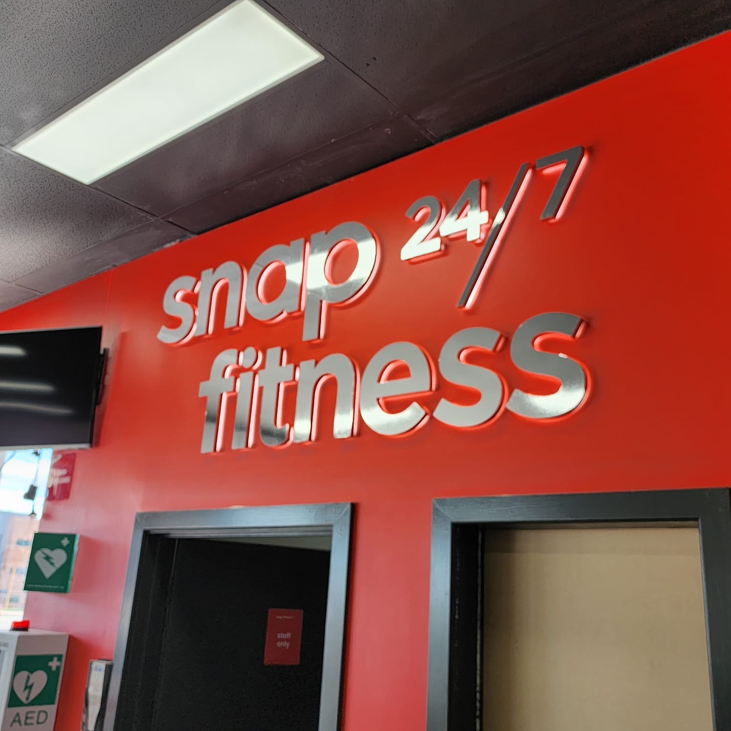 Sign Here Signs Illuminated Signage for 24hr gym Redcliffe WA